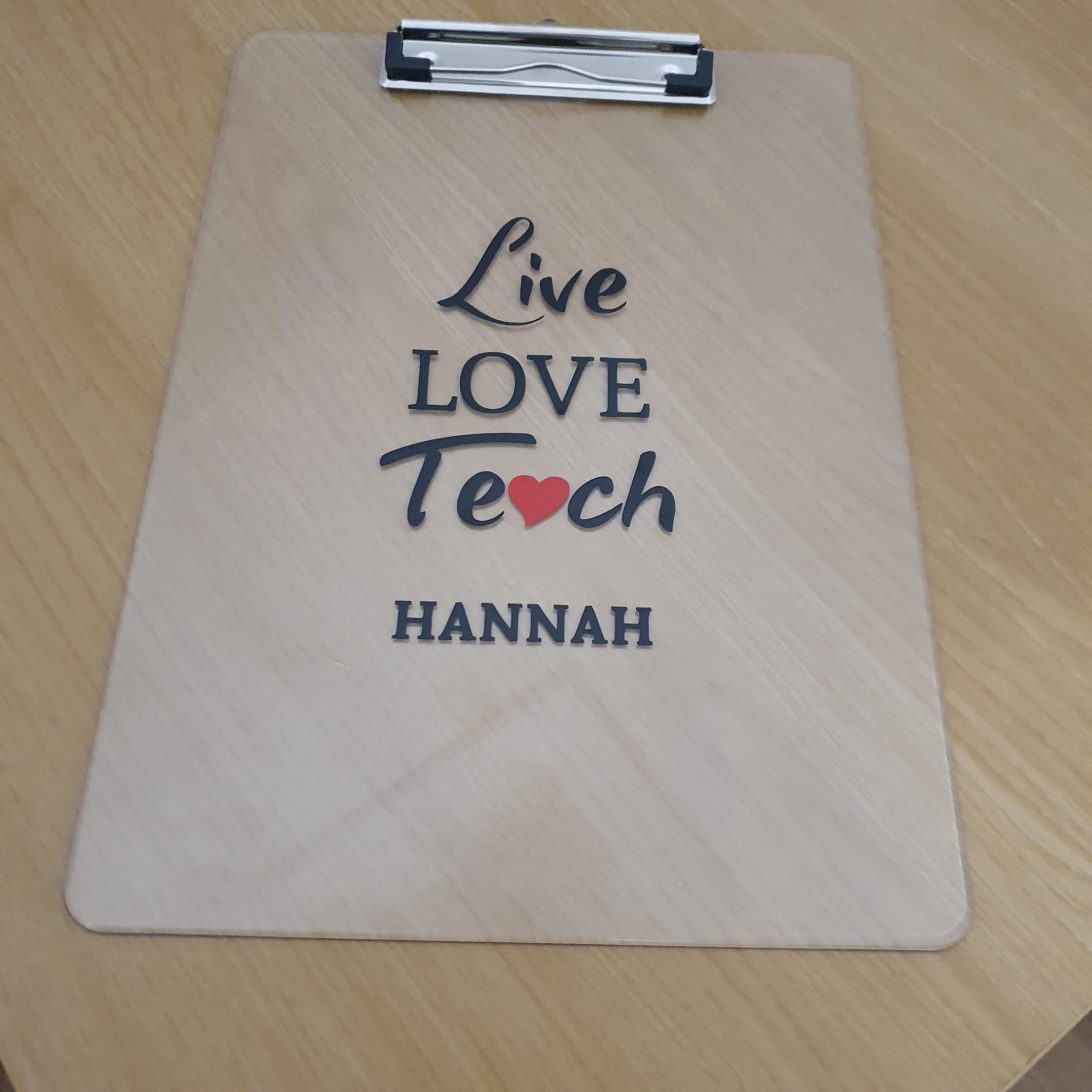 Personalised A4 Clear Clipboard vinyl Etsy UK