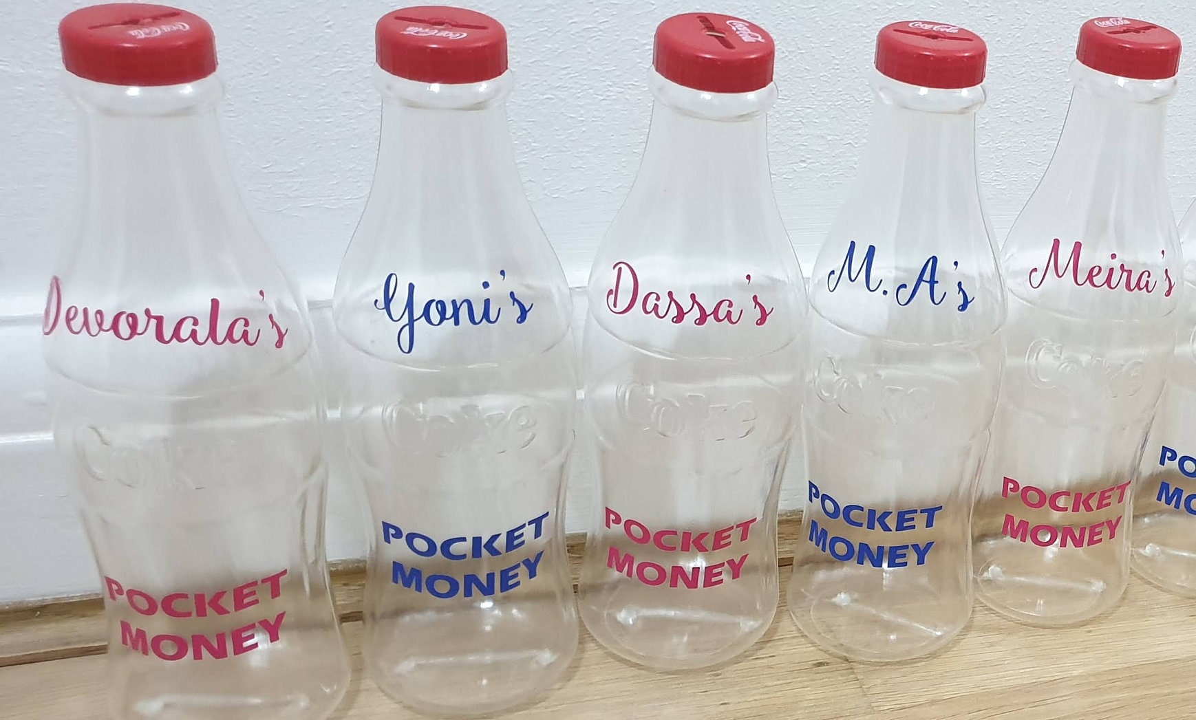 Personalised Coke Saving Piggy Bank Bottle. Vinyl Etsy