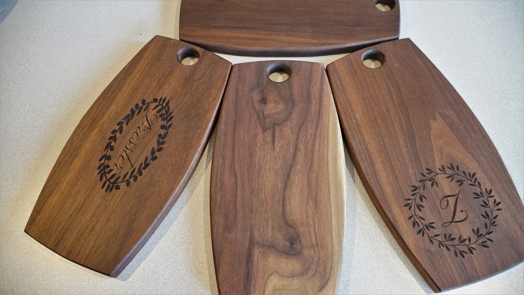 Personalized Walnut Charcuterie Board Serving Board Personalized Cheese ...