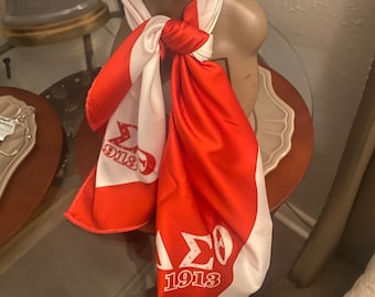 Bufanda reversible Delta Sigma Theta