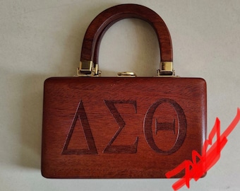 Bolsa de madeira Delta Sigma Theta Sorority: bolsa personalizada