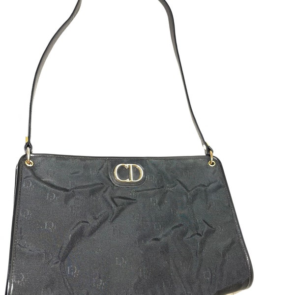 authentic christian dior canvass vintage nylon bag