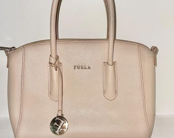authentic furla tessa small satchel bag