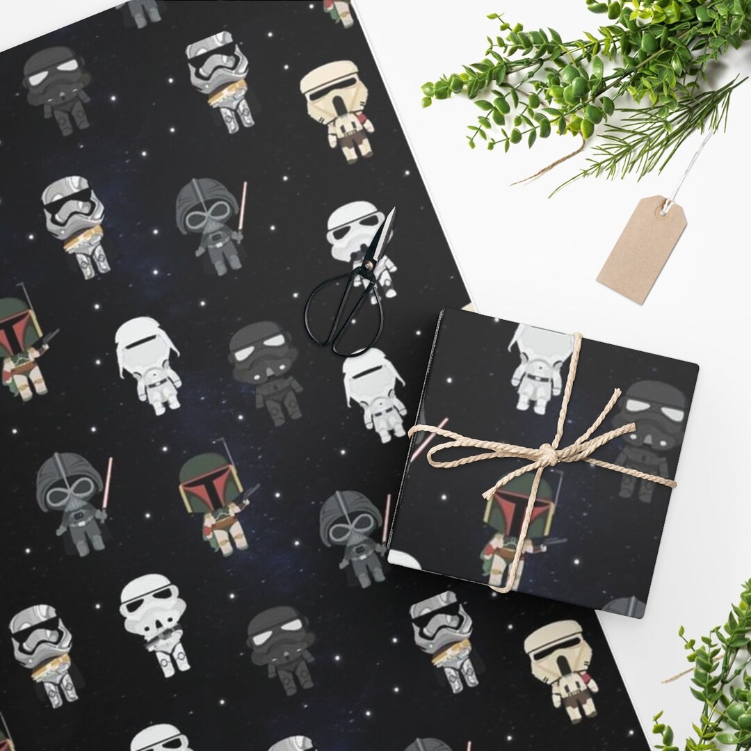 Star Wars Wrapping Paper. Clones. Stormtrooper. Captain Phasma Etsy