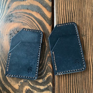 The Ronin 3 sleeve minimal front pocket wallet in full grain vegetable tanned Badalassi Carlo leather for edc