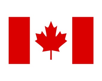 Canadian Flag Maple Leaf Sticker Decal Self Adhesive Vinyl canada CDN - FREE SHIPPING