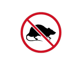 2" NO RATS Union Waterproof Bumper Sticker Decal Car Truck Laptop Motorcycle Helmet Hard Hat Durable Outdoor Vinyl