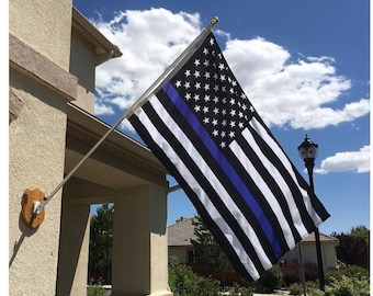 Find Your Line - Black White American Flag USA “Thin Line” 3’ x 5’ Polyester Flag  - FREE SHIPPING
