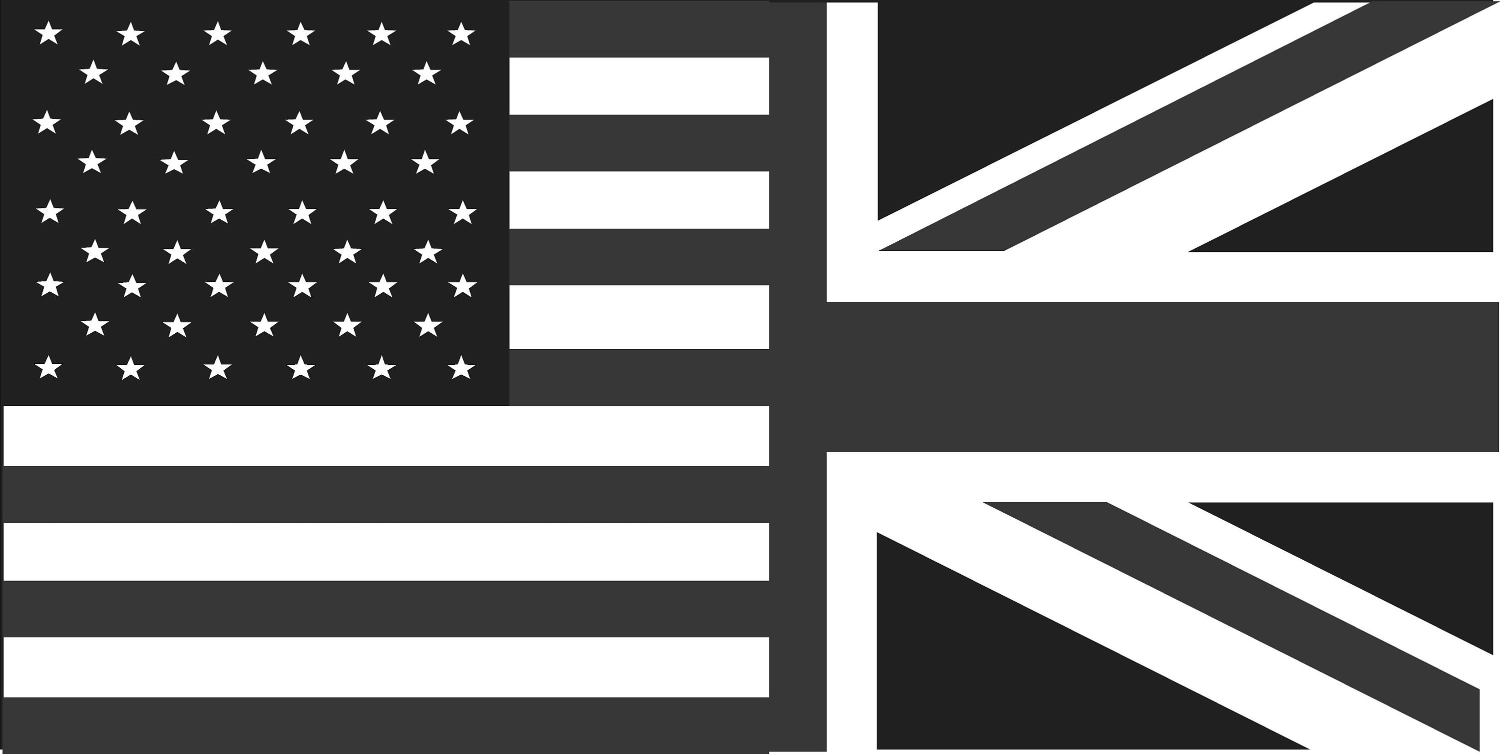 US UK Flag Sticker Subdued Tactical Decal United States Usa United ...