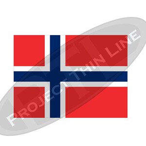 Norwegian Flag Sticker Self Adhesive Vinyl Norway NOR no - FREE SHIPPING