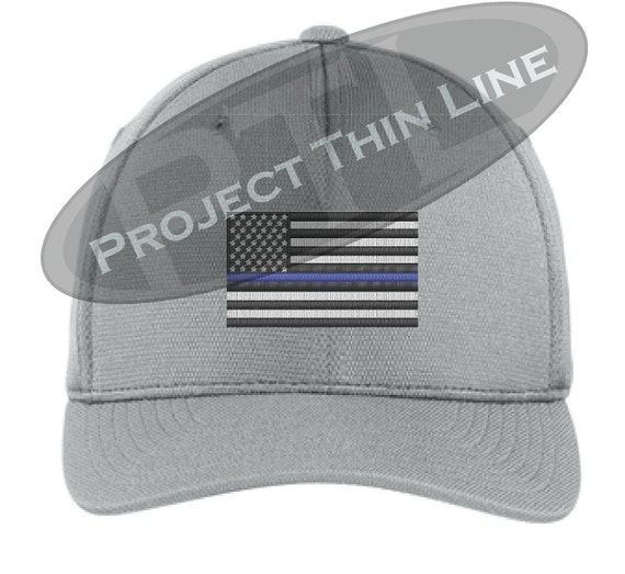 Thin Blue Line Police Support Hat - Adjustable Cotton Cap, Blue Lives Matter