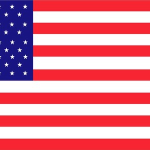 American Flag Sticker Decal America United States US Stars and Stripes usa Self Adhesive Vinyl - FREE SHIPPING