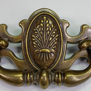 1 Ct. Brass Drawer Handle Pull B-1225 4.5" Wide Harvest Wheat Cameo FREE SHIPPING