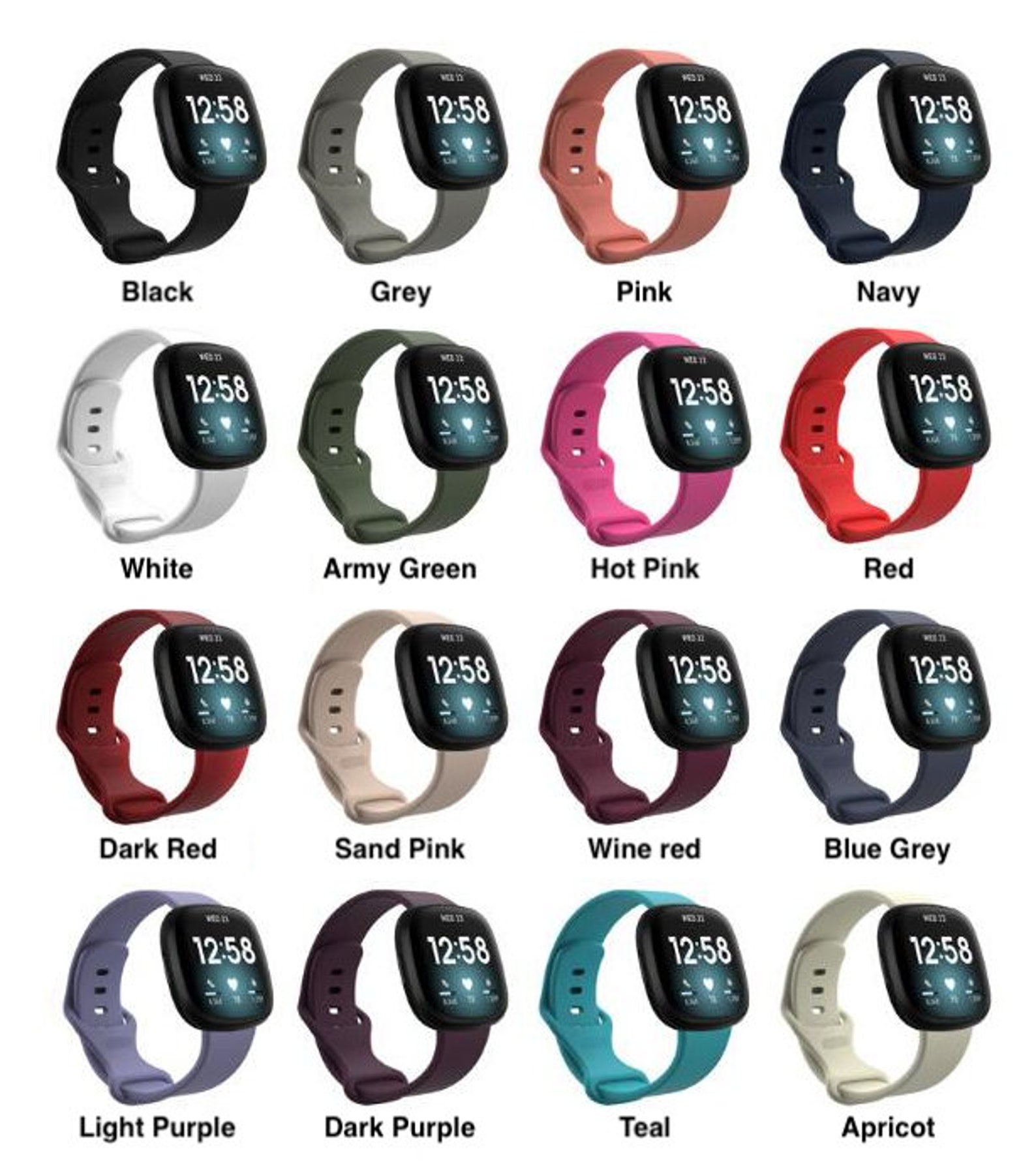 fitbit versa purple band