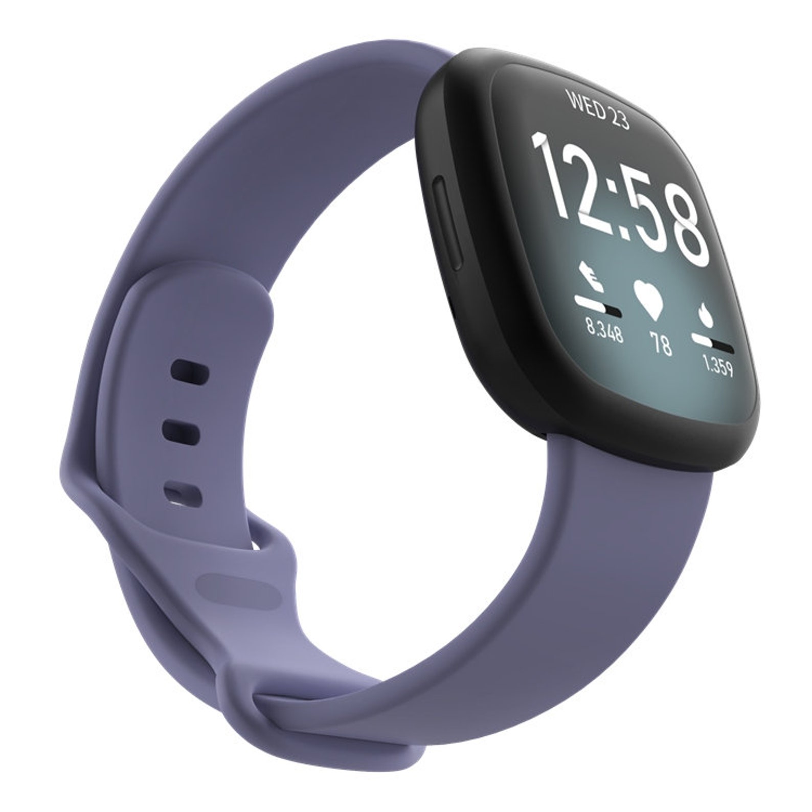 Fitbit Versa 3 Band & Fitbit Sense Band Light Purple Silicone Etsy