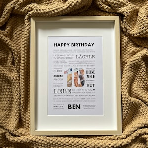 Personalized birthday present, picture, present, birthday present, wish fulfiler, gift of money, voucher