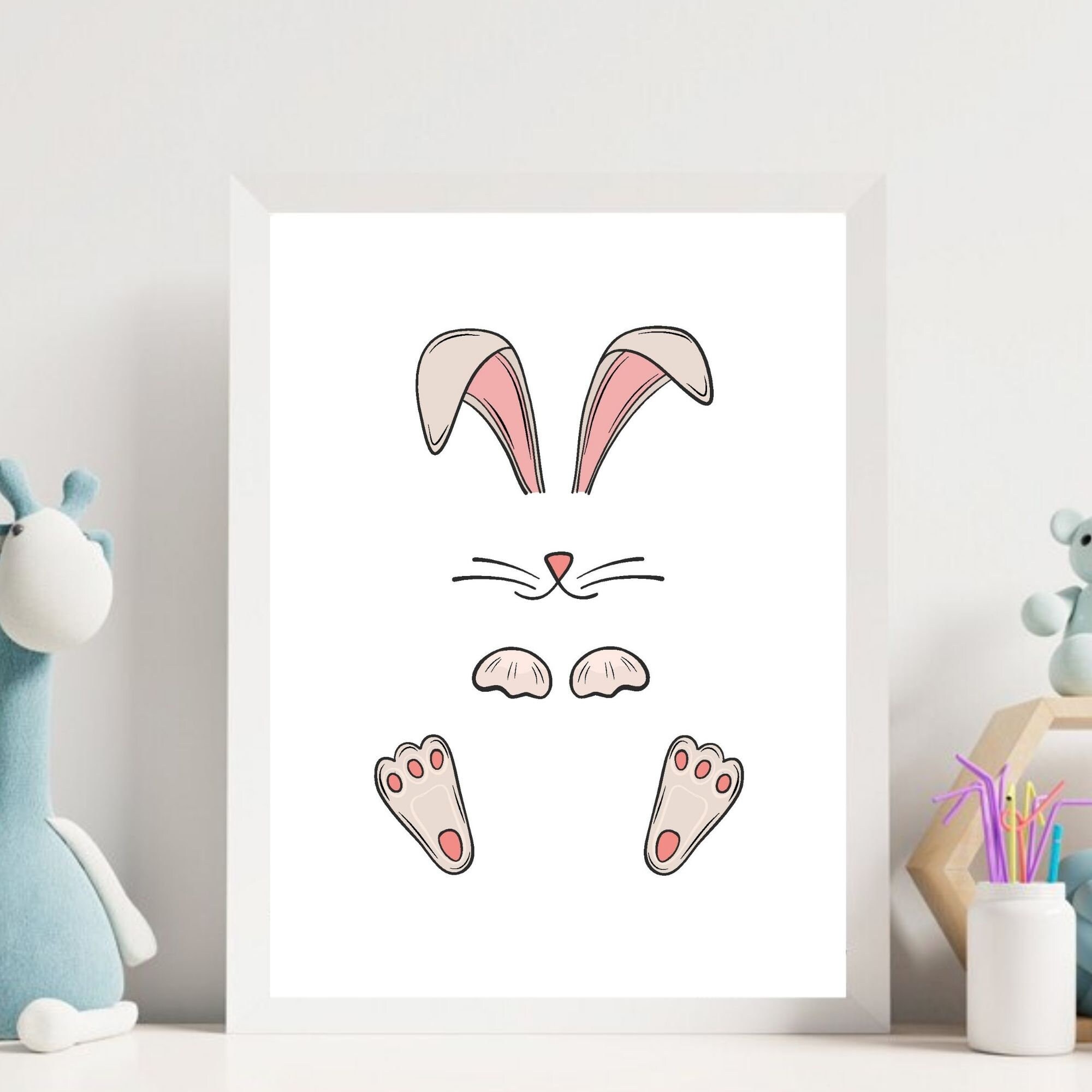 Happy Easter Wall Art Printable, Easter Printable, Spring Printable - Etsy
