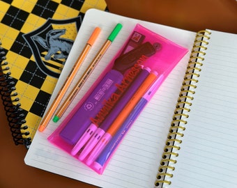 Custom Brush Case, Personalized Pencil Organizer, Engraved Pen Holder,  Pencil Holder, Pencil Bag, Clear Pen Case, Gift for Her, Pencil Case