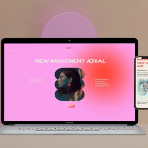 RADIATE: Squarespace 7.1 Premium Website Template, 11+ pages, E-commerce shop, blog pages and fancy sections for conscious creators