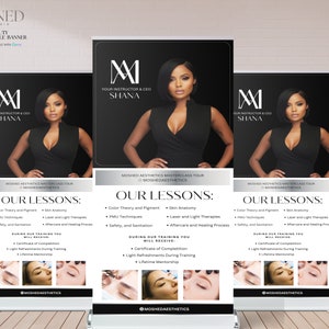 DIY PMU Training Class Retractable Banner Template, MedSpa Roll Up Banner Design, Lash,Beauty, Professional Retractable Banner Event Design