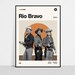 RIO BRAVO - Retro filmprint | Moderne Vintage | Modern uit het midden van de eeuw | Minimalistisch | Filmkunst | Filmposter