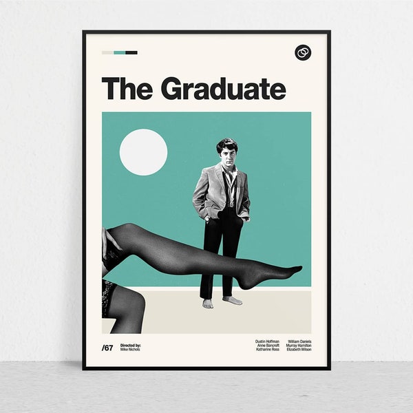 EL GRADUADO - Retro Movie Print / Modern Vintage / Mid Century Modern / Minimalist / Movie Art / Movie Poster