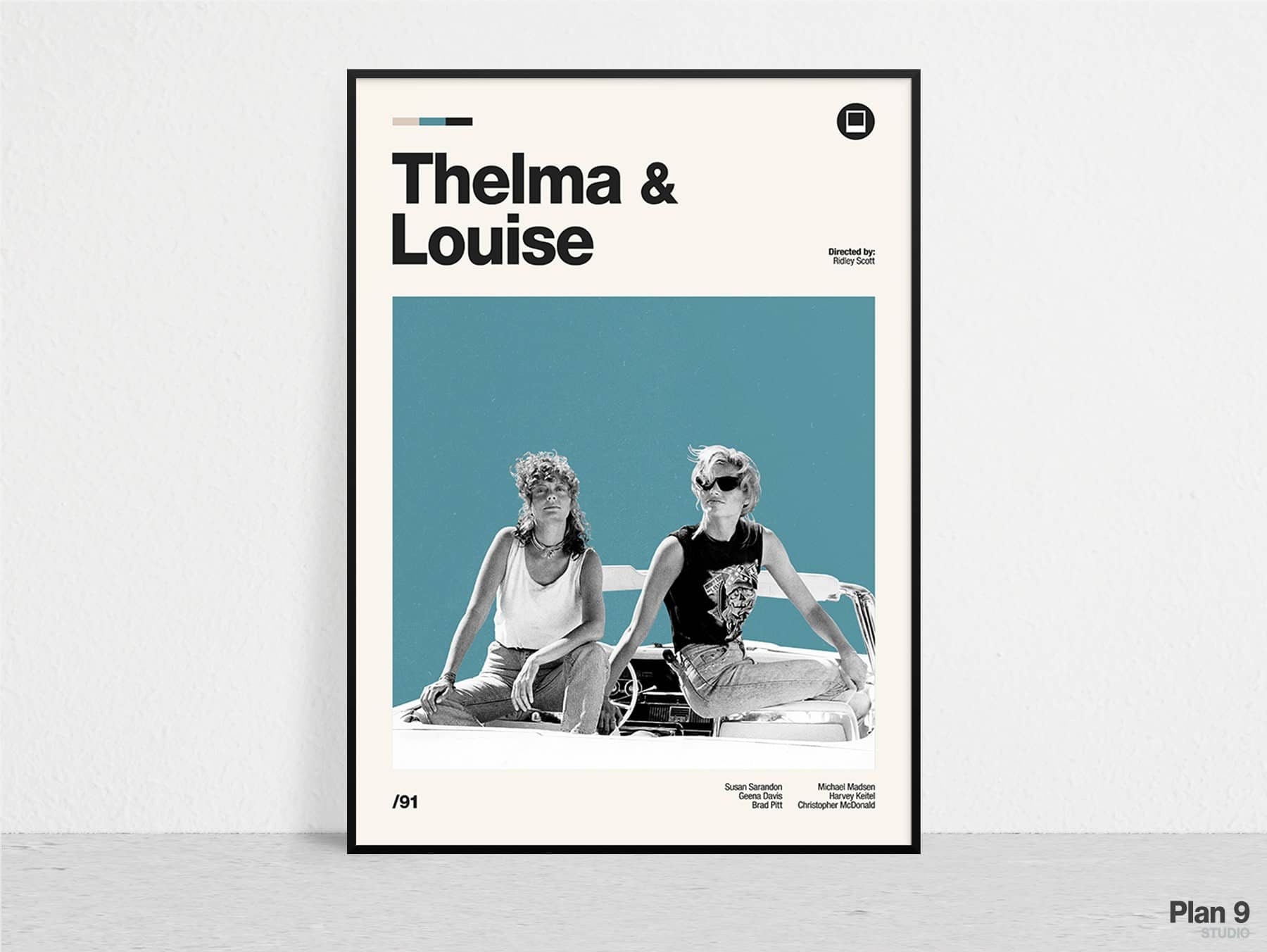  Thelma & Louise Movie Poster 90s American Female Road Film  Artworks Canvas Poster Room Aesthetic Wall Art Prints Home Modern Decor  Gifts Framed-unframed 16x24inch(40x60cm): Posters & Prints