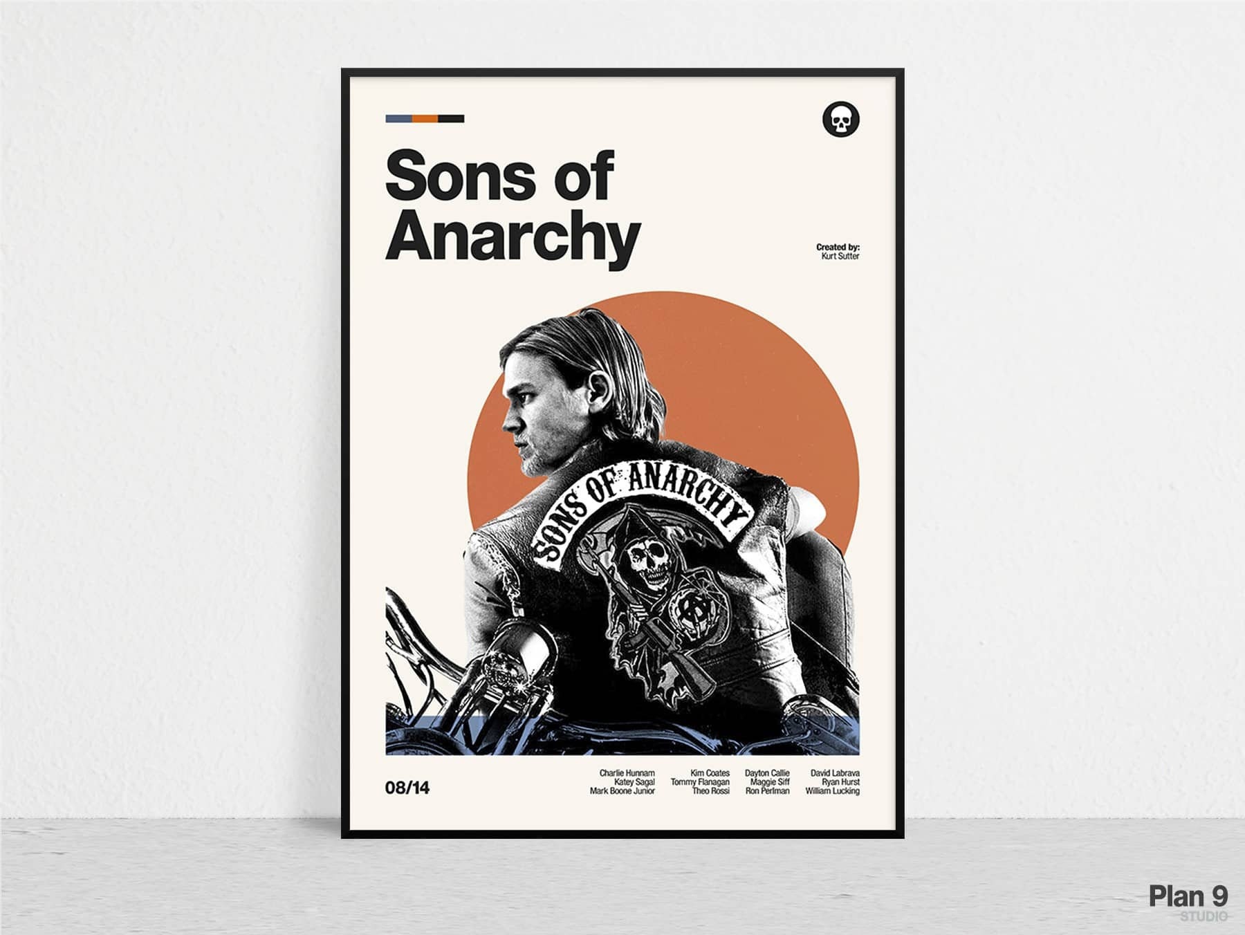 SONS OF ANARCHY Retro Tv Series Print Modern Mid Etsy