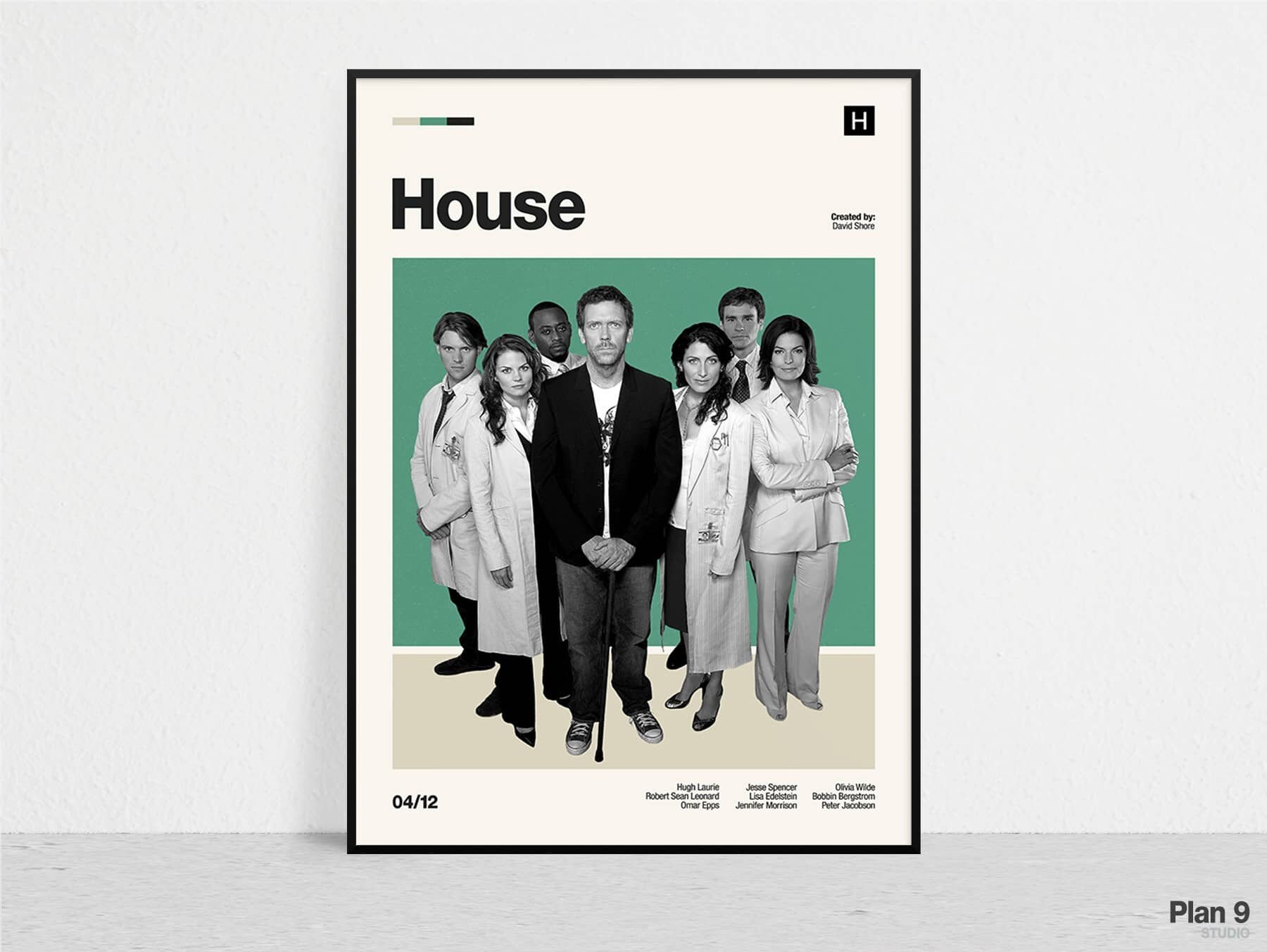 HOUSE Retro Tv Series Print Modern Vintage Mid Century Modern Minimalist Tv  Series Art Tv Series Poster - Etsy