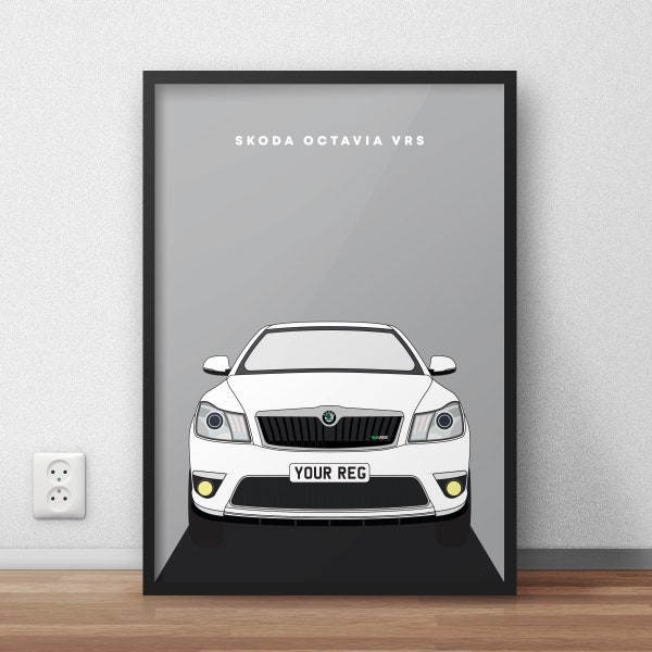 Skoda Octavia Print - Car Print - Cool Car Print - Iconic Car - Digital Art - Car Illustration - Customisable