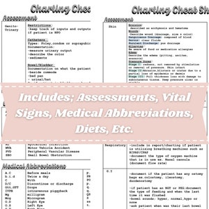 Charting Cheat Sheet - Etsy UK