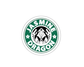 Jasmine Dragon tea sticker