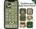 Goblincore Frog Aesthetic App Icons, iOS 14, iOS 15, iPhone, iPad, Android icons, hand drawn aesthetic icon pack 