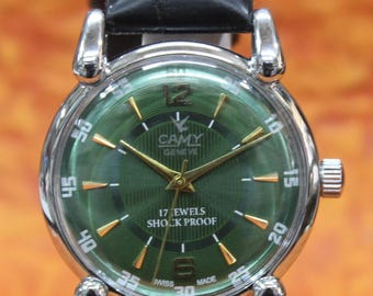 Vintage Camy Geneva Popular 17 Jewels Manual Wind Rare Swiss Made