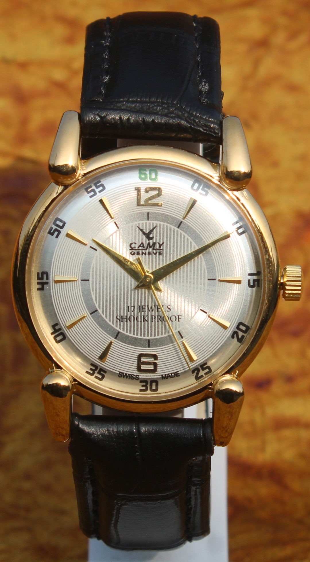 Antique Vintage 1980s Camy Geneva Swiss Made FHF ST96 17 Jewels