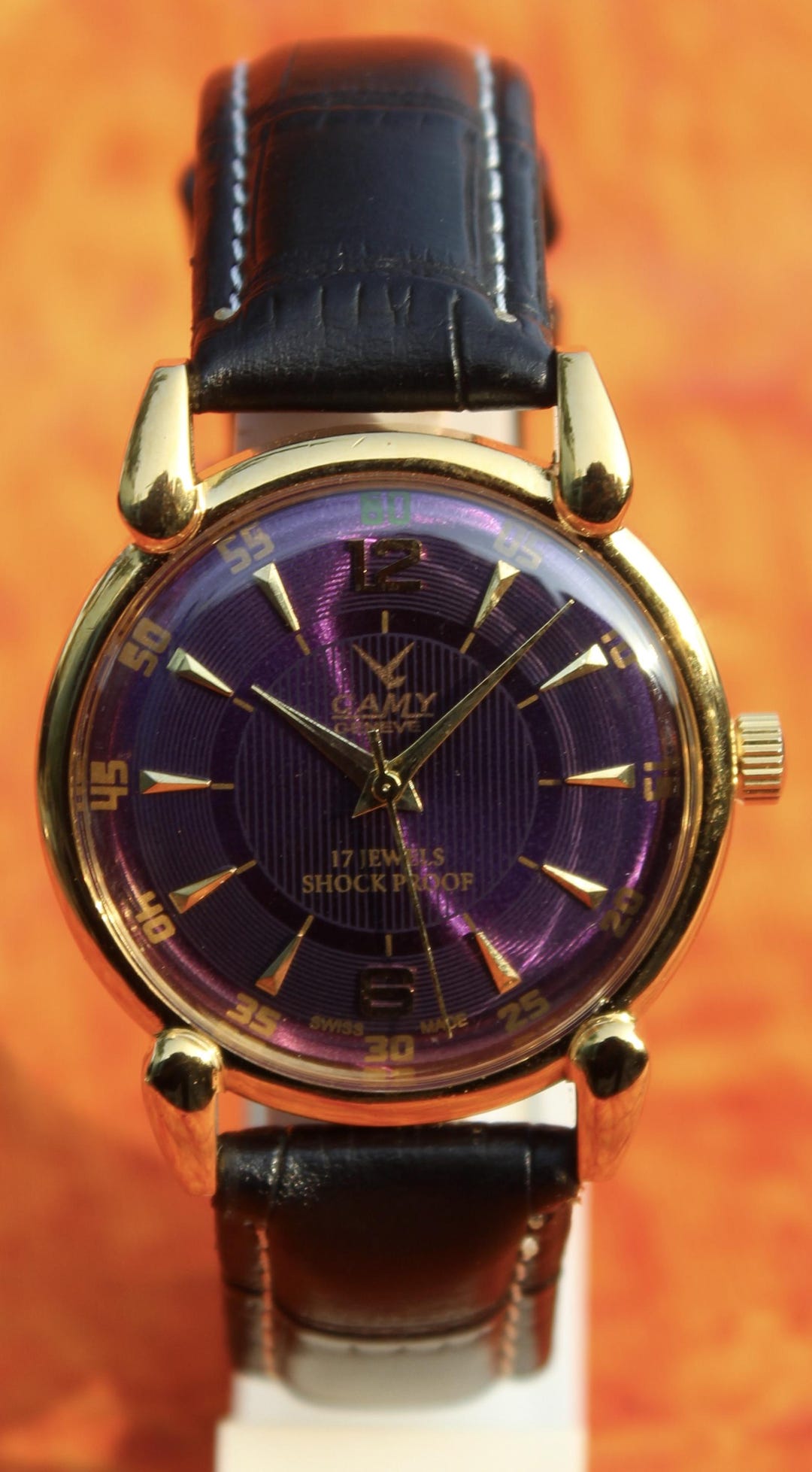 Montre Bracelet Dame CAMY Genève Mécanique 17 Rubis - NOS (new Old Stock) - Mouvement Manuel - Cadran Blanc Argenté