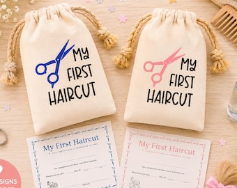 My First Haircut Keepsake Bag | Personalized Baby Hair Keepsake