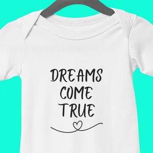 Magical Dreams Come True Baby Bodysuit - Gender Neutral Outfit
