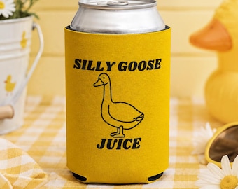 Silly Goose Juice Can Cooler | Funny Goose Beer Can Sleeve