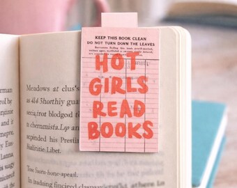 Hot Girls Read Books Magnetic Bookmark – BookTok Reader Gift