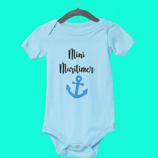 Nautical Mini Maritimer Baby Onesie - Adorable Ocean-Inspired Infant Clothing