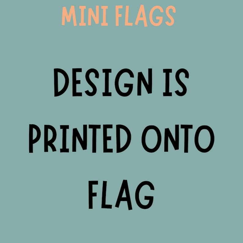 Customizable Mini Flags Custom Mini Flags for Any Event - Etsy