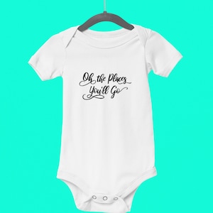 Cute and Cozy Onesie Inspired by &#39;Oh the Places You&#39;ll Go&#39;