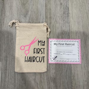 Cherish the Moment: My First Haircut Keepsake Bag