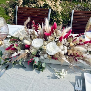 Trockengesteck | Gesteck | Trockenblumen | Tischschmuck | Hochzeit | Hochzeitsblumen | Hochzeitsdeko
