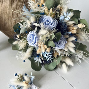 Buquê de flores secas/alfinete masculino/pente de cabelo/rosas decoração buquê de noiva flores secas