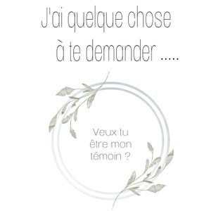 Demande de temoins