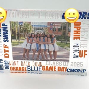 Personalized College Graduation Gift, Sorority Picture Frame