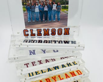 Personalized College Picture Frame, Acrylic Magnetic 5x7