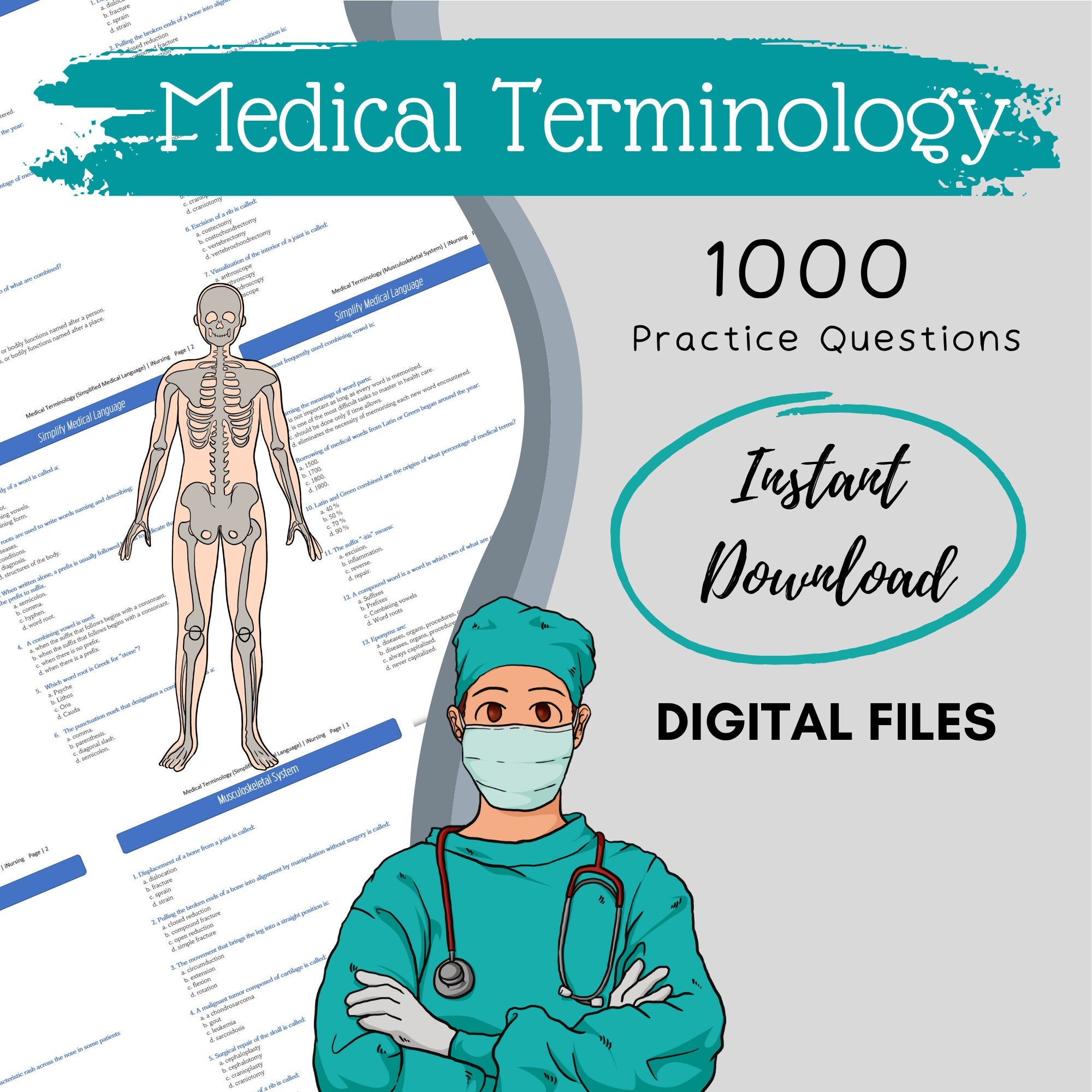 1000 Medical Terminology Questions Testbank Etsy 1000-medical-terminology-questions-testbank-etsy